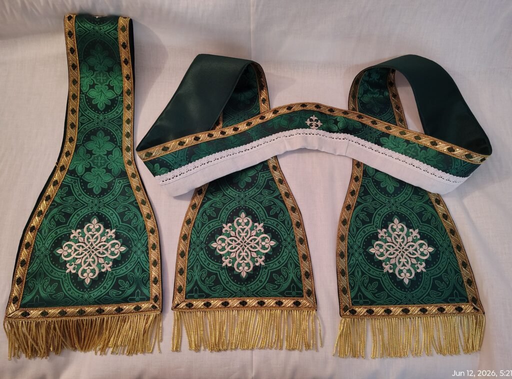 Red Roman Chasuble with Pelican Emblem (title) – Copy – Copy — photograph 3